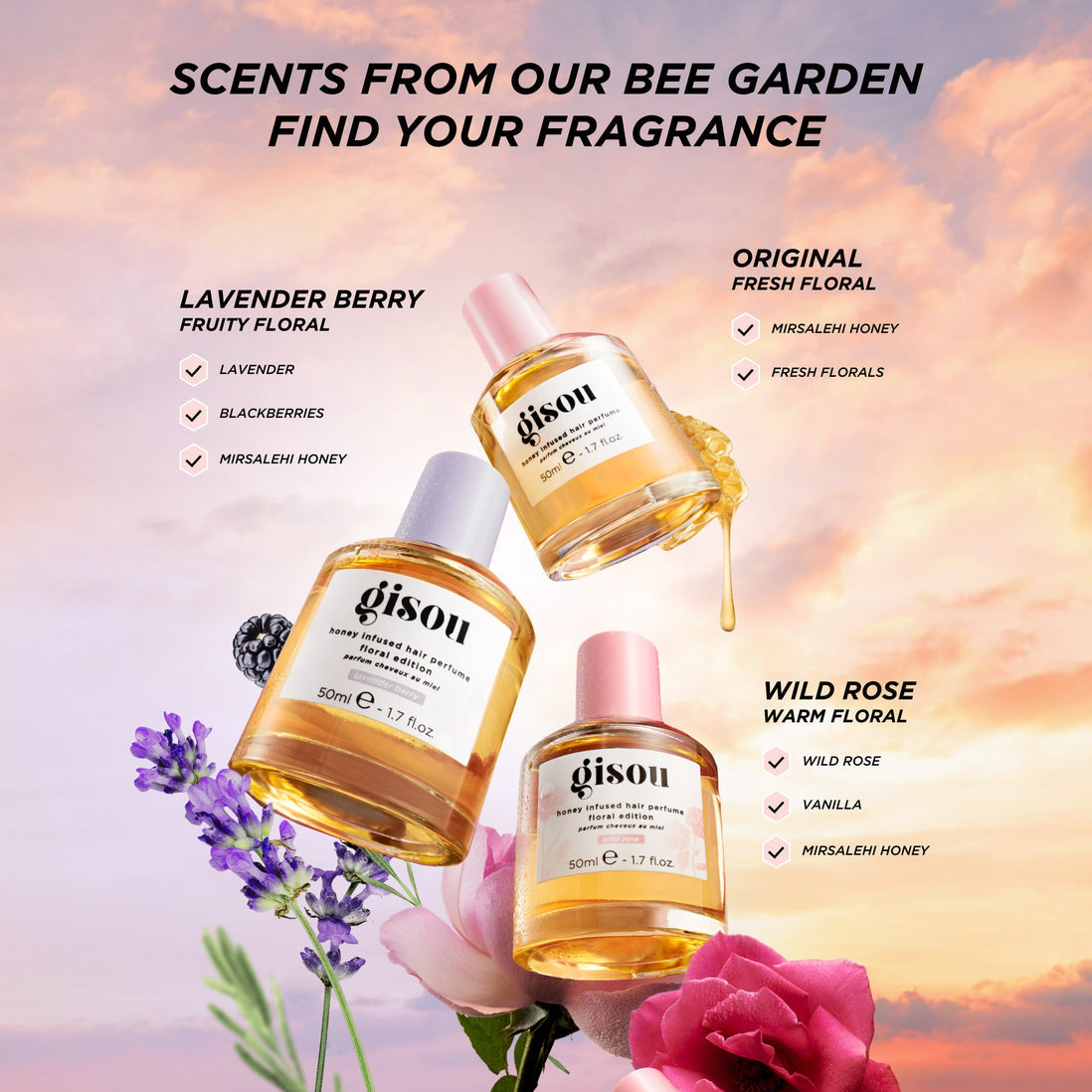 GISOU Honey Infused - HAIR Perfume