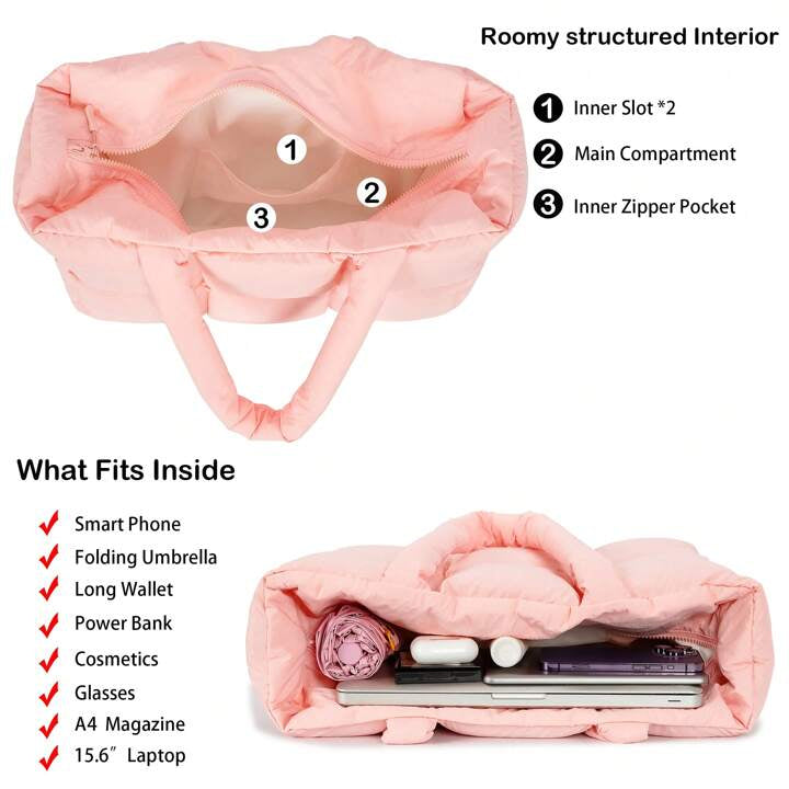 PUFFER TOTE BAG