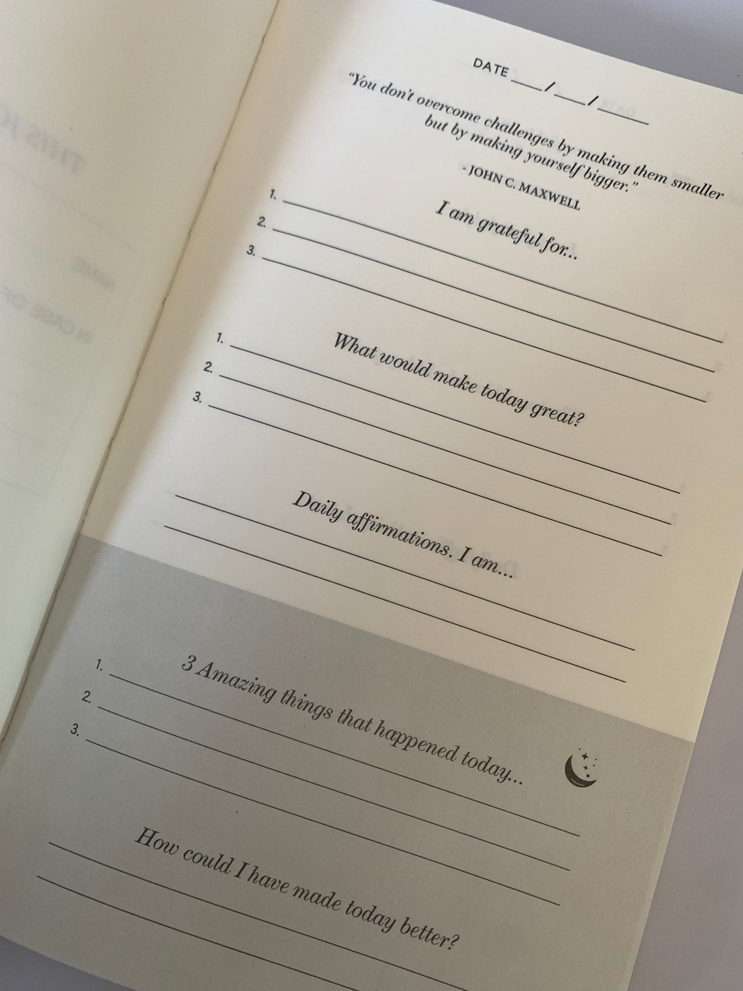 THE GRATITUDE JOURNAL