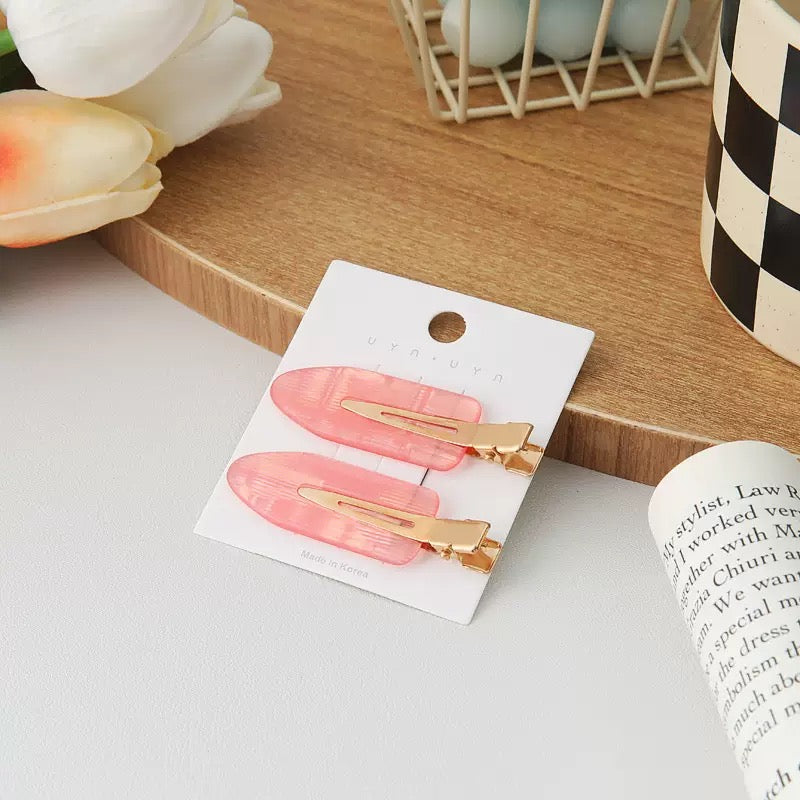 Collection de Barrettes Rose