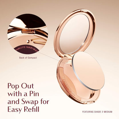 Airbrush Flawless Finish Refillable Blurring & Setting Powder – Poudre pressée fixante