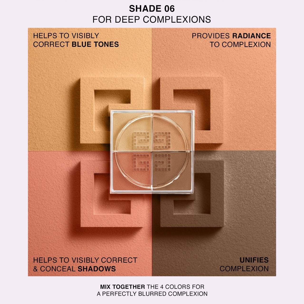 Givenchy – Prisme Libre 4-Color Loose Powder N°06 Organza Ambré