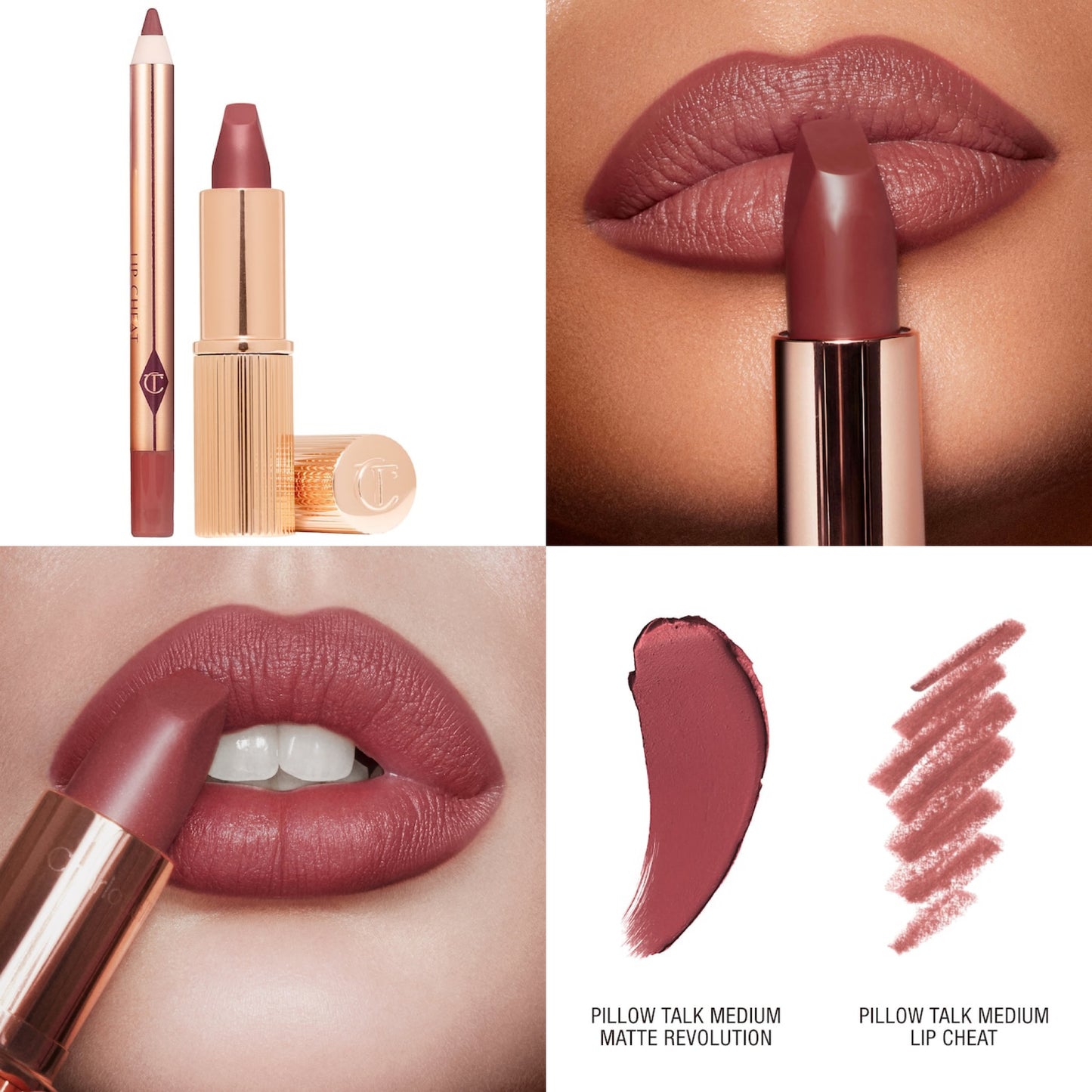 Mini Pillow Talk Lipstick & Liner Set – Coffret rouge à lèvres & crayon lèvres