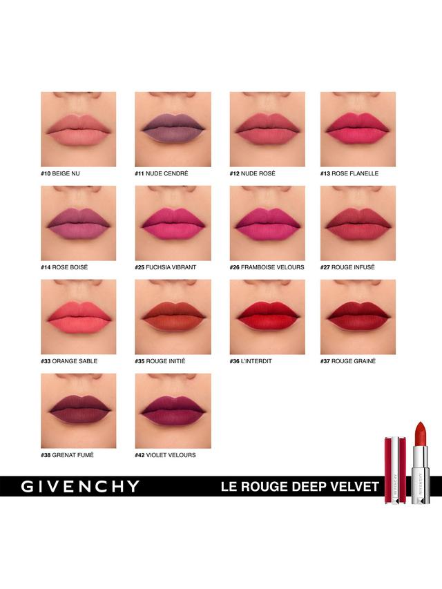 Le Rouge Deep Velvet – Rouge à lèvres mat poudré