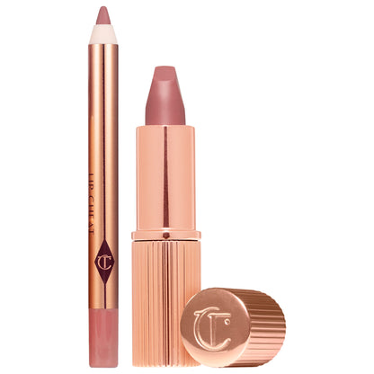 Mini Pillow Talk Lipstick & Liner Set – Coffret rouge à lèvres & crayon lèvres