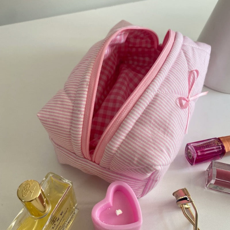 Trousse Matelassée Rose