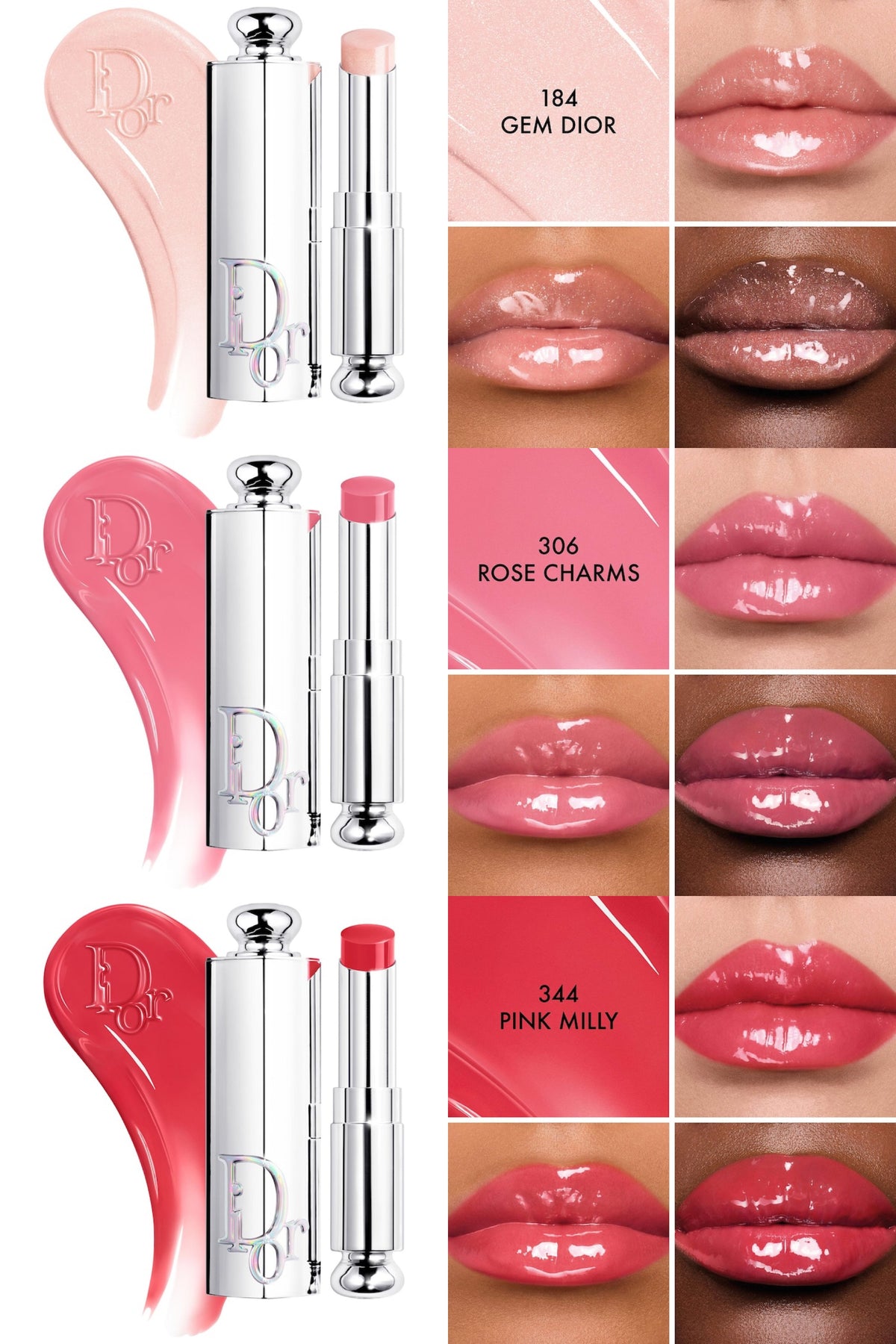 Dior Addict Glass Lipstick – Rouge à lèvres gloss ultra-brillant hydratant