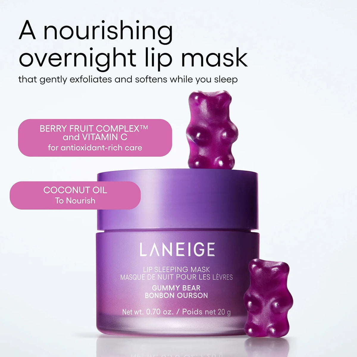 Lip Sleeping Mask – Masque lèvres de nuit nourrissant et hydratant