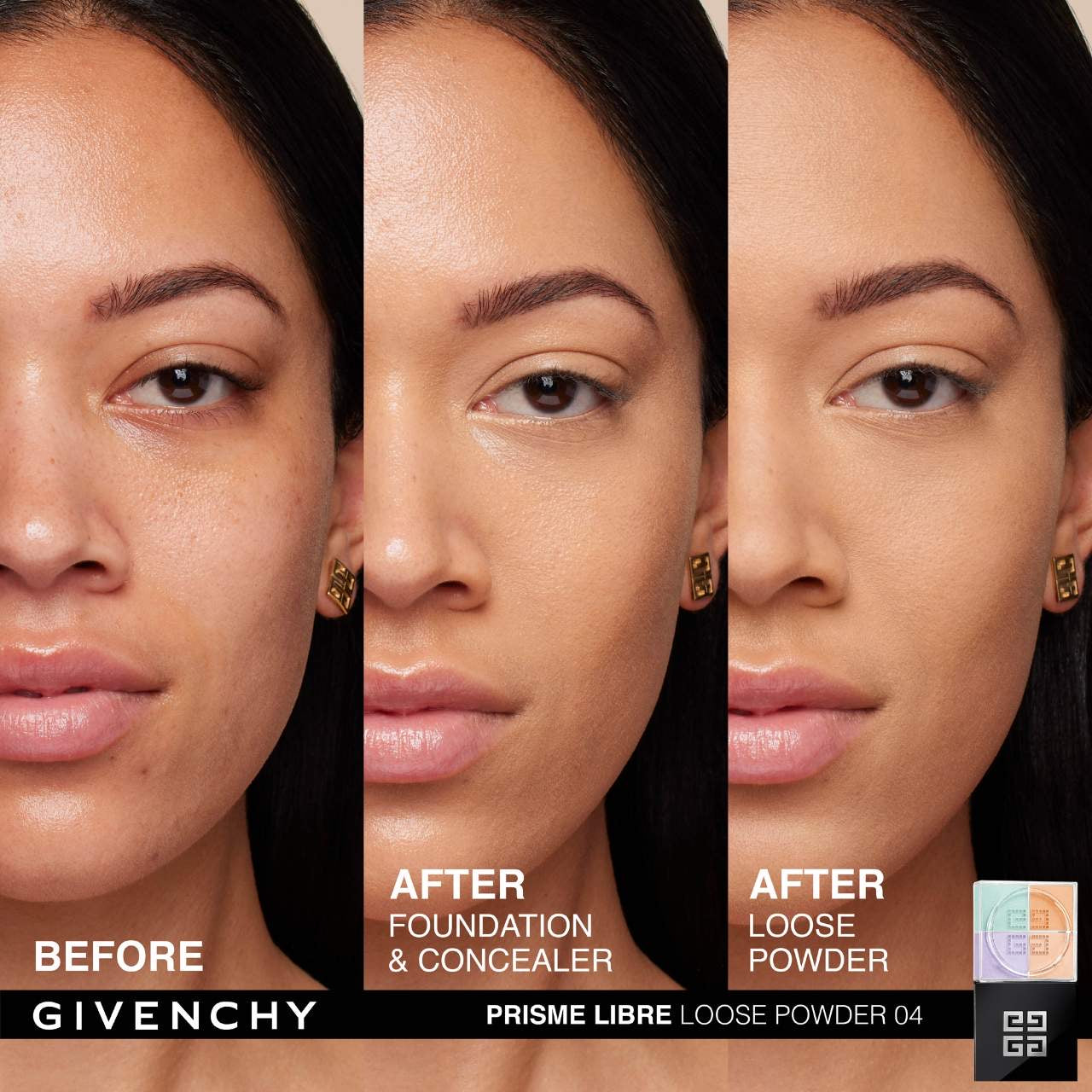 Givenchy – Prisme Libre 4-Color Loose Powder N°04 Mousseline Acidulée