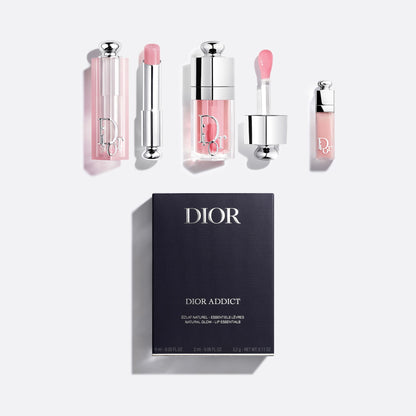 Coffret Dior Addict Natural Glow Lip Essentials – Coffret soin lèvres 3 pièces