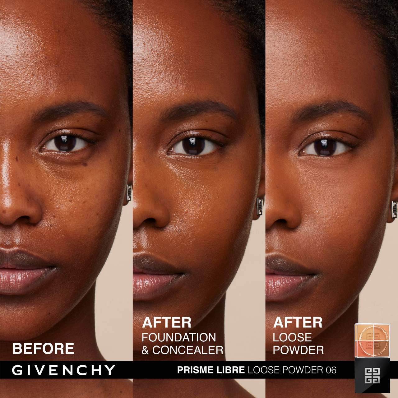 Givenchy – Prisme Libre 4-Color Loose Powder N°06 Organza Ambré