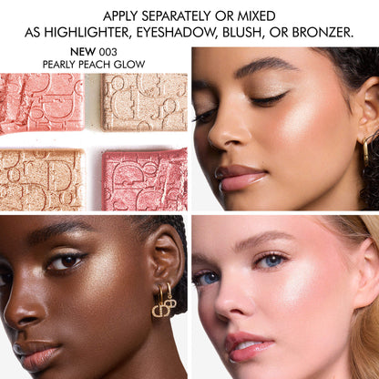 Dior Backstage Glow Maximizer Face Palette 003 Pearly Peach Glow