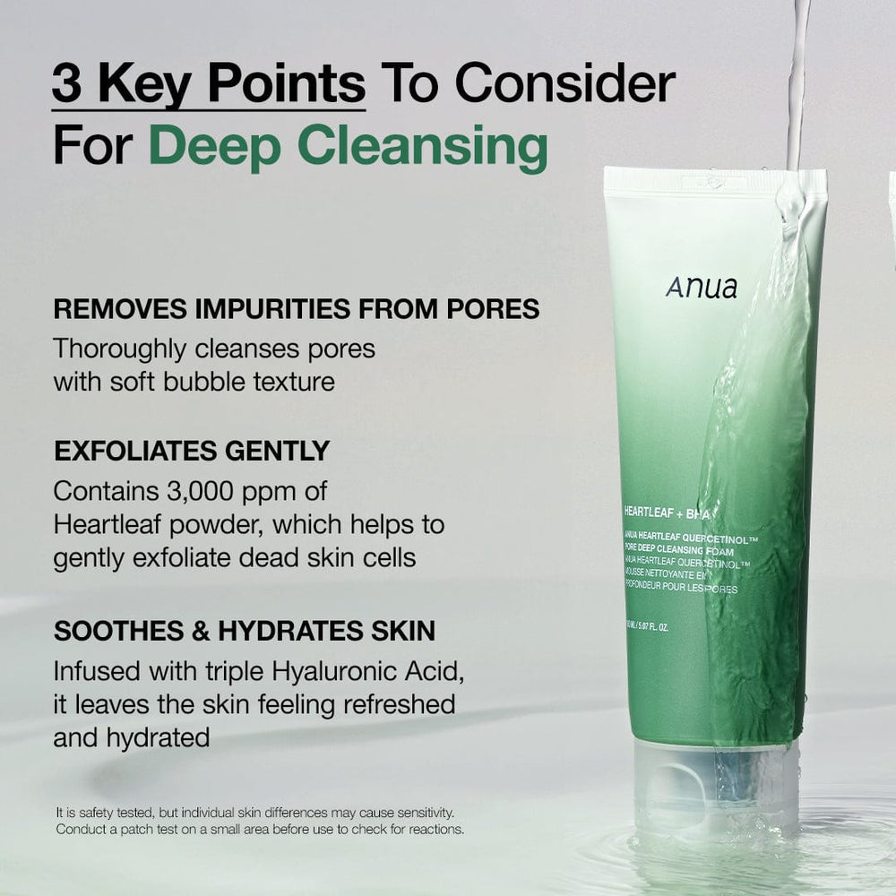 ANUA – Heartleaf Quercetinol Pore Deep Cleansing Foam