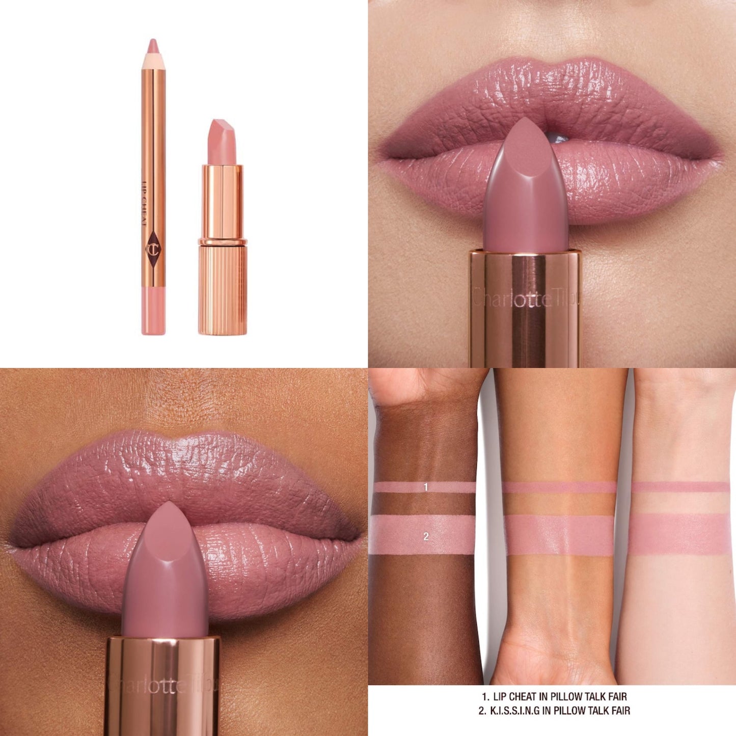 Mini Pillow Talk Lipstick & Liner Set – Coffret rouge à lèvres & crayon lèvres