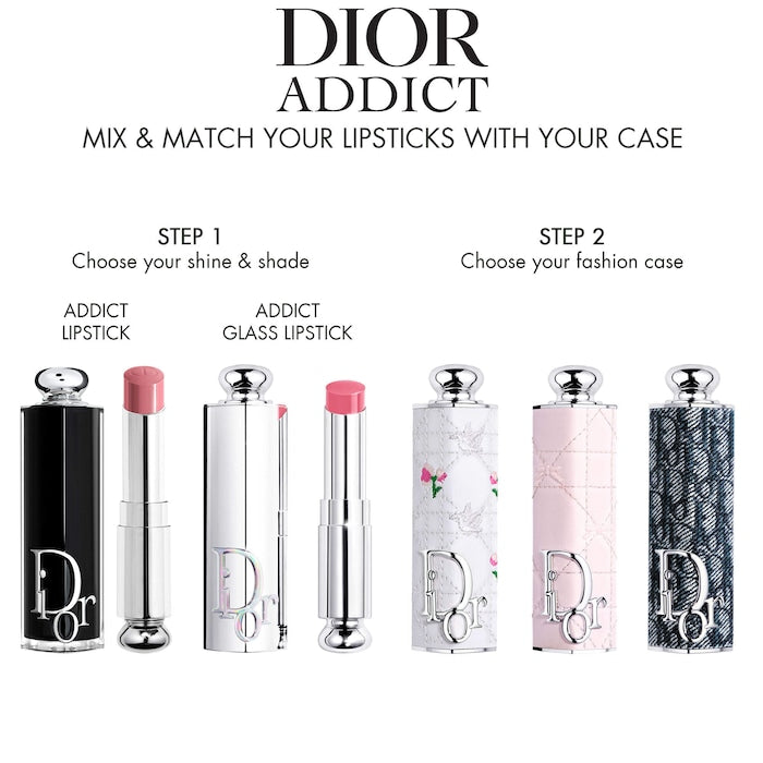 Dior Addict Glass Lipstick – Rouge à lèvres gloss ultra-brillant hydratant