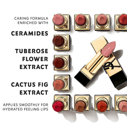 Rouge Pur Couture Caring Satin Lipstick with Ceramides – Rouge à lèvres satin longue tenue