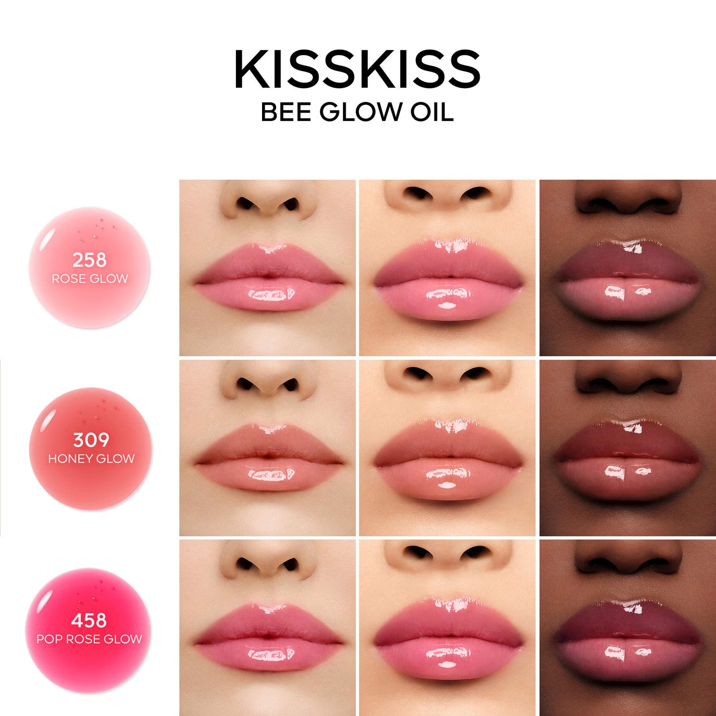 KissKiss Bee Glow Oil – Huile lèvres teintée hydratante