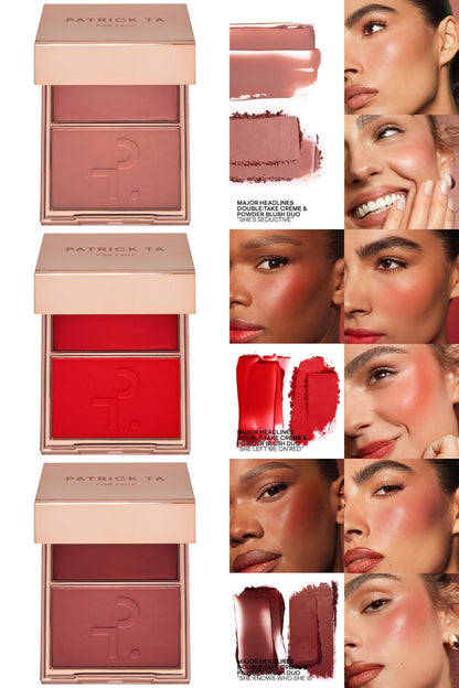 Major Headlines Double-Take Crème & Powder Blush Duo