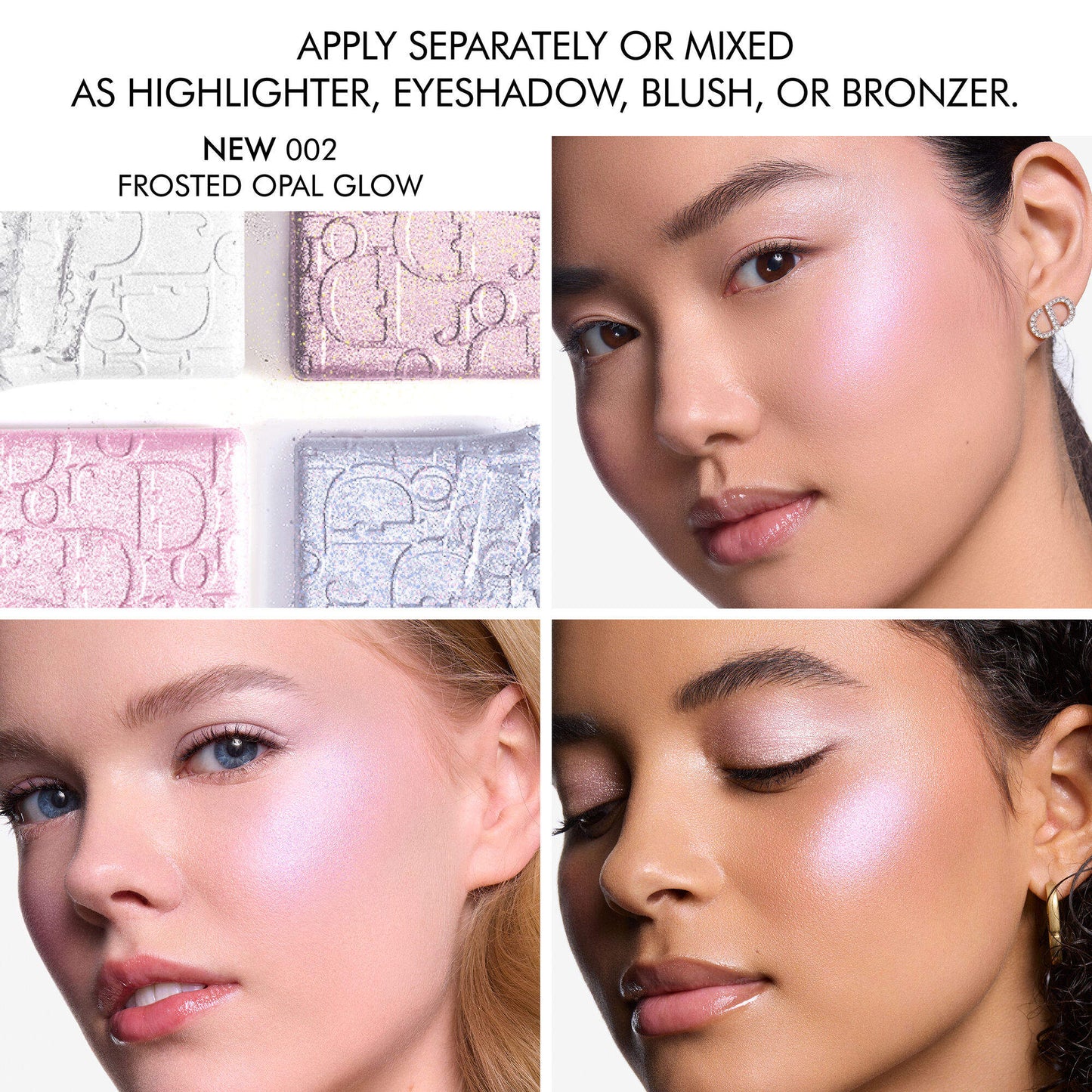 Dior Backstage Glow Maximizer Face Palette 002 Frosted Opal Glow