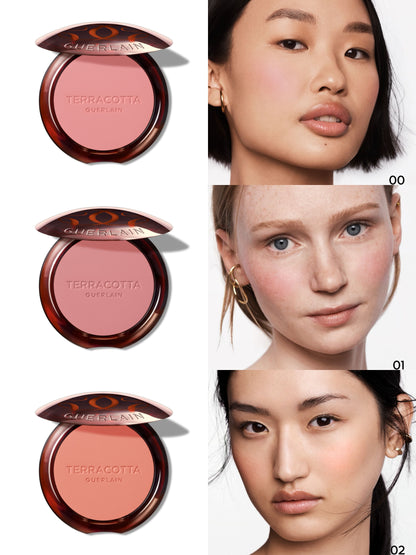 TERRACOTTA BLUSH LE FARD À JOUES EFFET BONNE MINE - 90% D'INGRÉDIENTS D'ORIGINE NATURELLE