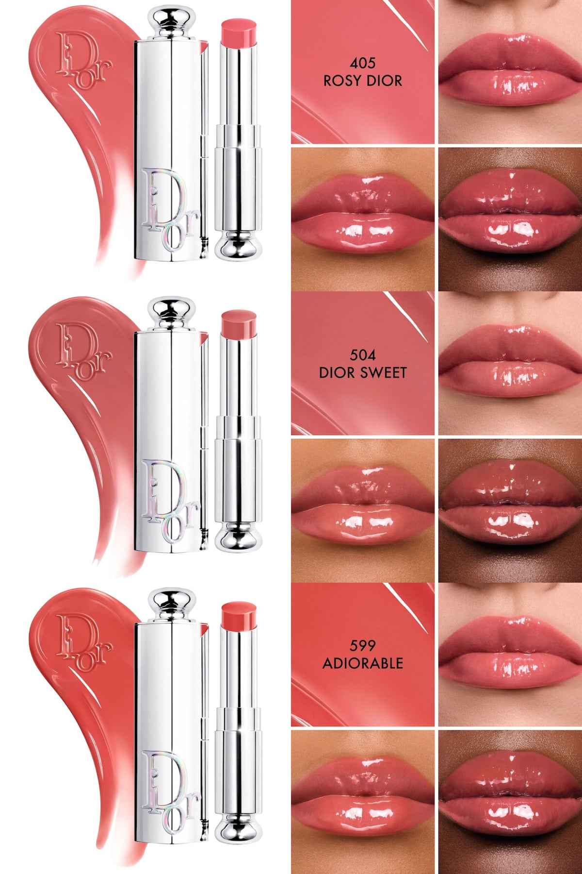 Dior Addict Glass Lipstick – Rouge à lèvres gloss ultra-brillant hydratant