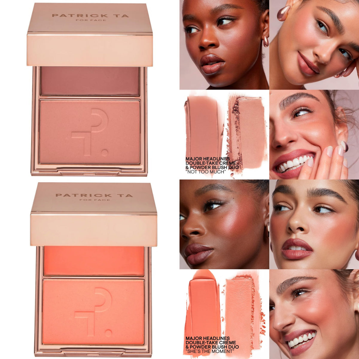 Major Headlines Double-Take Crème & Powder Blush Duo
