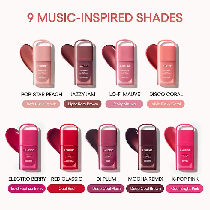 JuicePop Box Hydrating & Lightweight Oil Lip Tint – Teinte lèvres huile hydratante