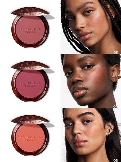 TERRACOTTA BLUSH LE FARD À JOUES EFFET BONNE MINE - 90% D'INGRÉDIENTS D'ORIGINE NATURELLE