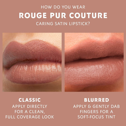 Rouge Pur Couture Caring Satin Lipstick with Ceramides – Rouge à lèvres satin longue tenue