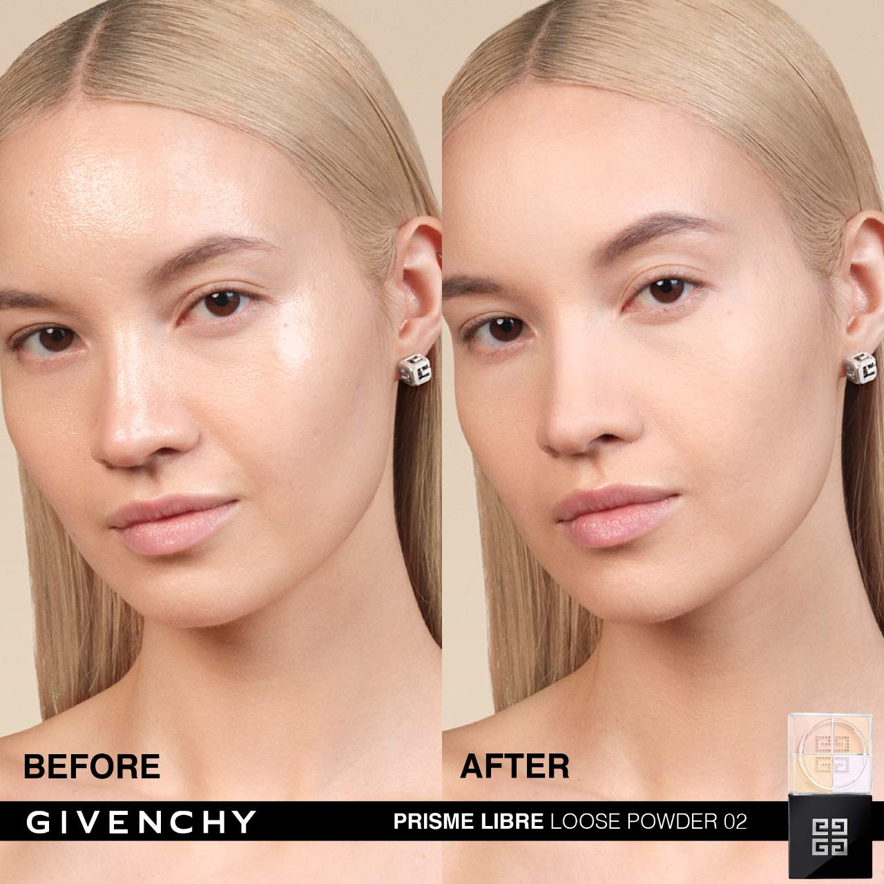 Givenchy – Prisme Libre 4-Color Powder N°02 Satin Blanc
