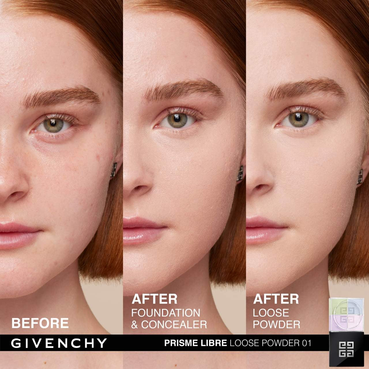 Prisme Libre 4-Color Loose Powder N°01 Mousseline Pastel