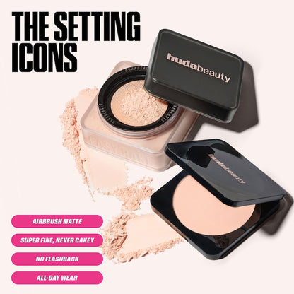 Easy Bake Airbrush Matte Pressed Setting Powder – Poudre pressée fixante airbrush matte
