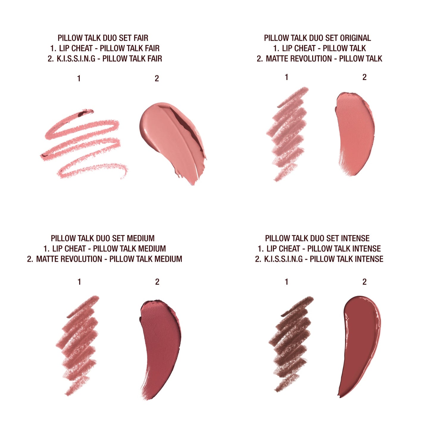 Mini Pillow Talk Lipstick & Liner Set – Coffret rouge à lèvres & crayon lèvres