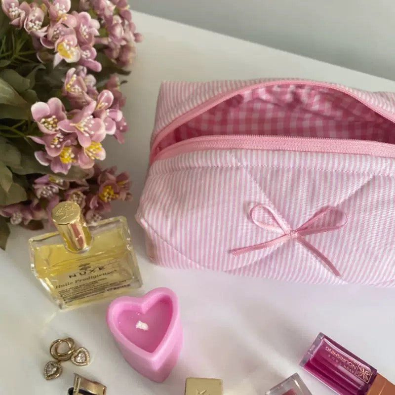 Trousse Matelassée Rose