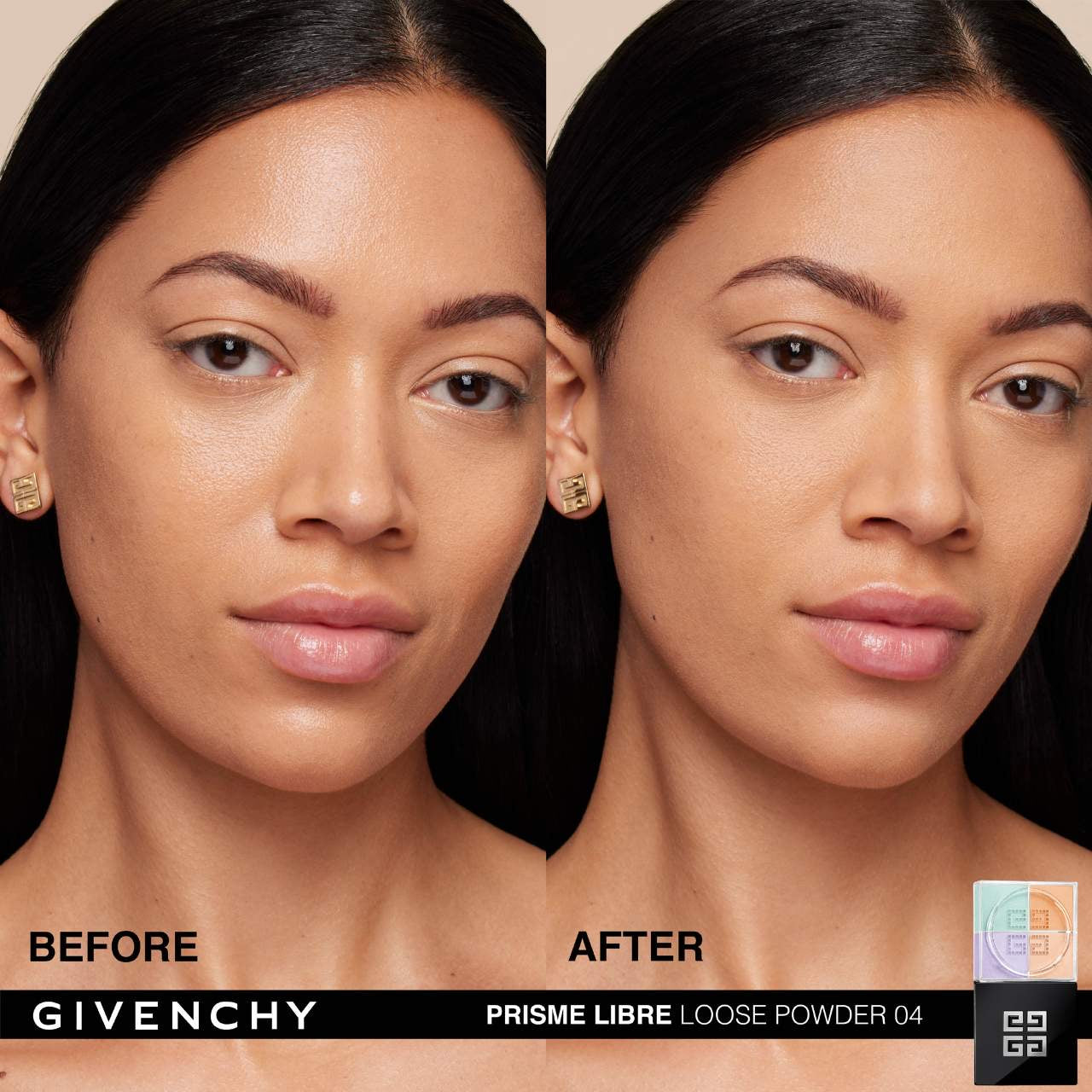 Givenchy – Prisme Libre 4-Color Loose Powder N°04 Mousseline Acidulée