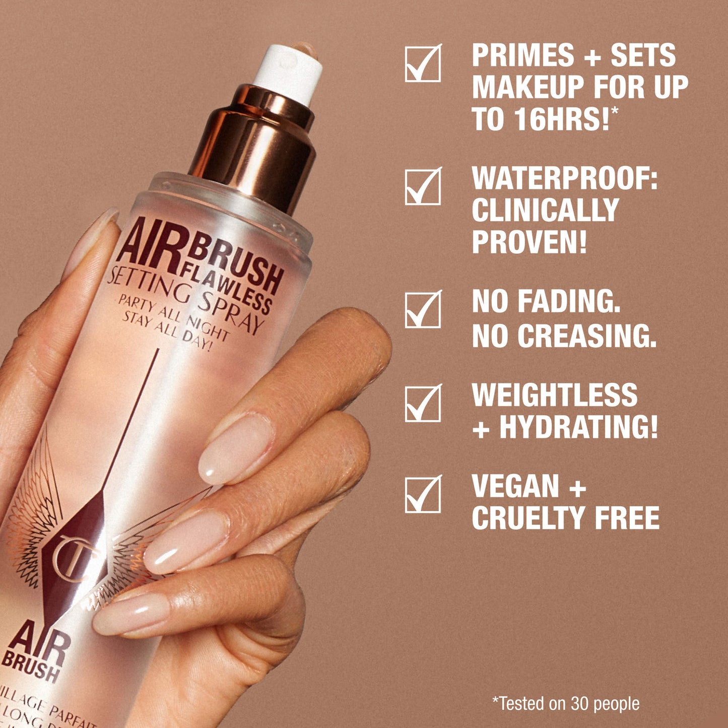 Charlotte Tilbury – Airbrush Flawless Hydrating & Waterproof Setting Spray
