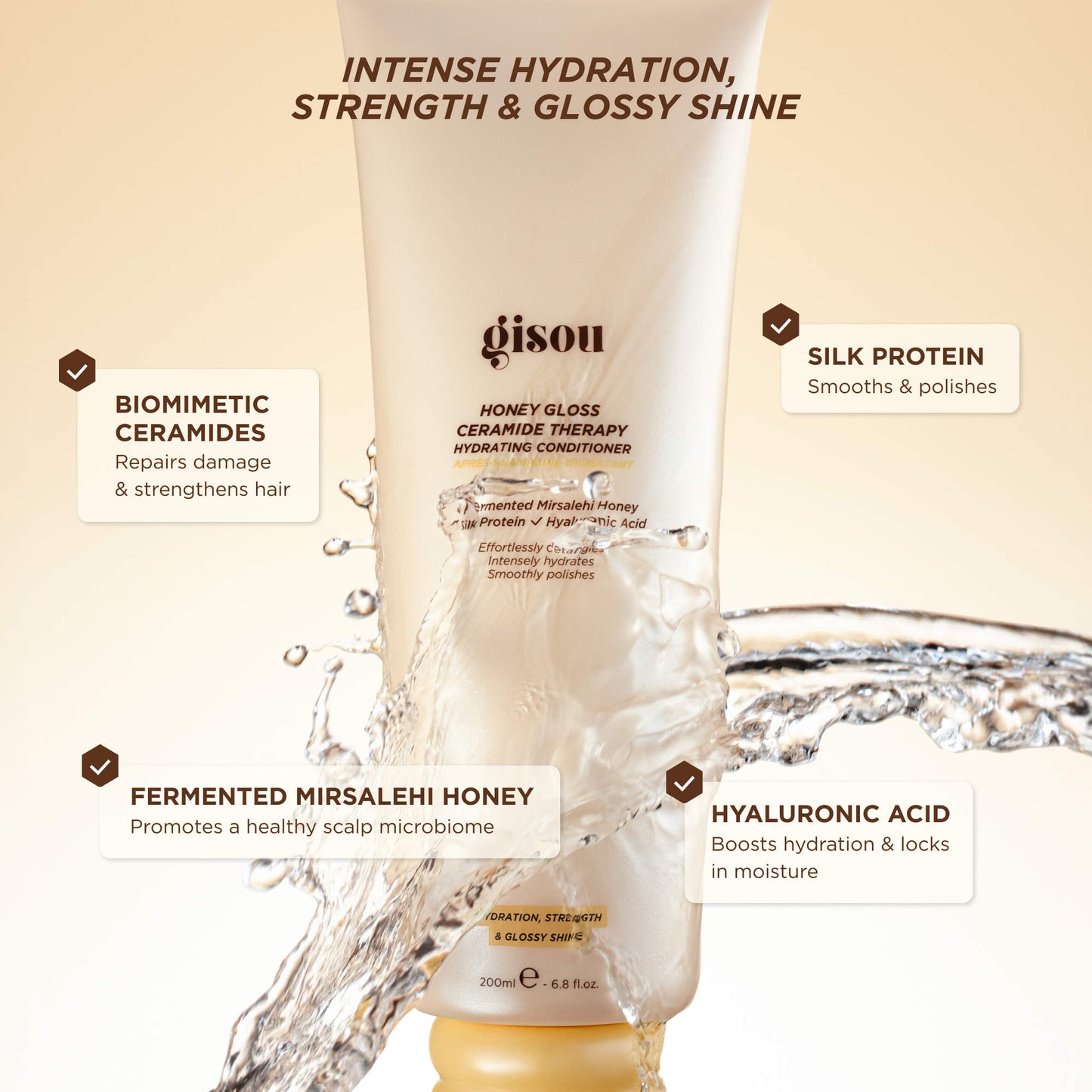 Gisou – Honey Gloss Ceramide Therapy Hydrating Conditioner