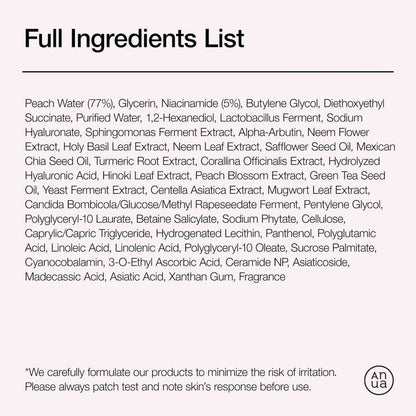Peach 70 % Niacinamide Serum