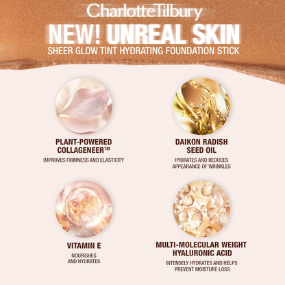 Unreal Skin Sheer Glow Tint – Fond de teint stick hydratant