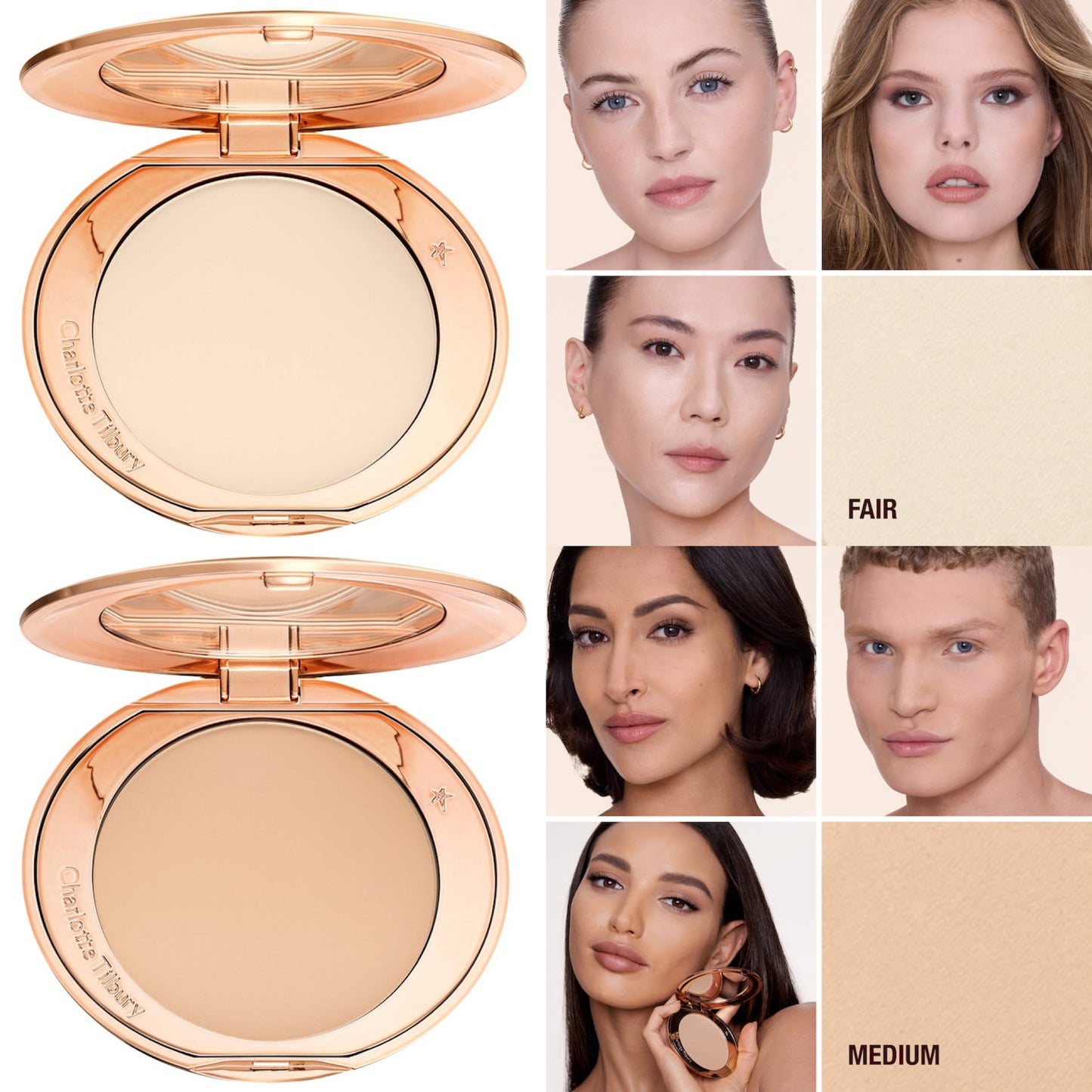 Airbrush Flawless Finish Refillable Blurring & Setting Powder – Poudre pressée fixante